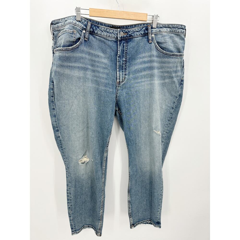 Silver Jeans Co Not Your Boyfriend's Slim Leg Blue Jeans Women's Size 24 NWT